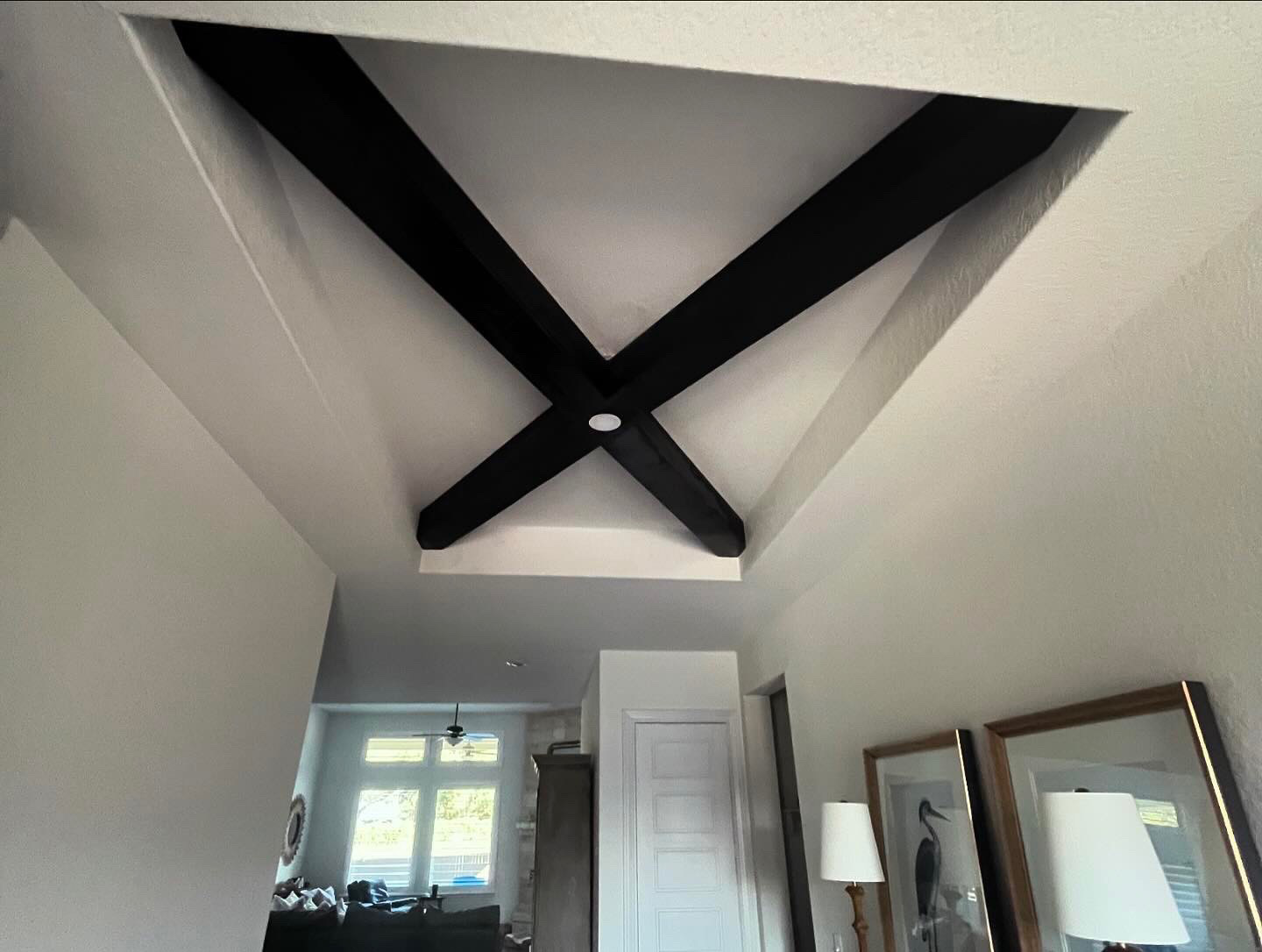 Custom ceiling woodwork project